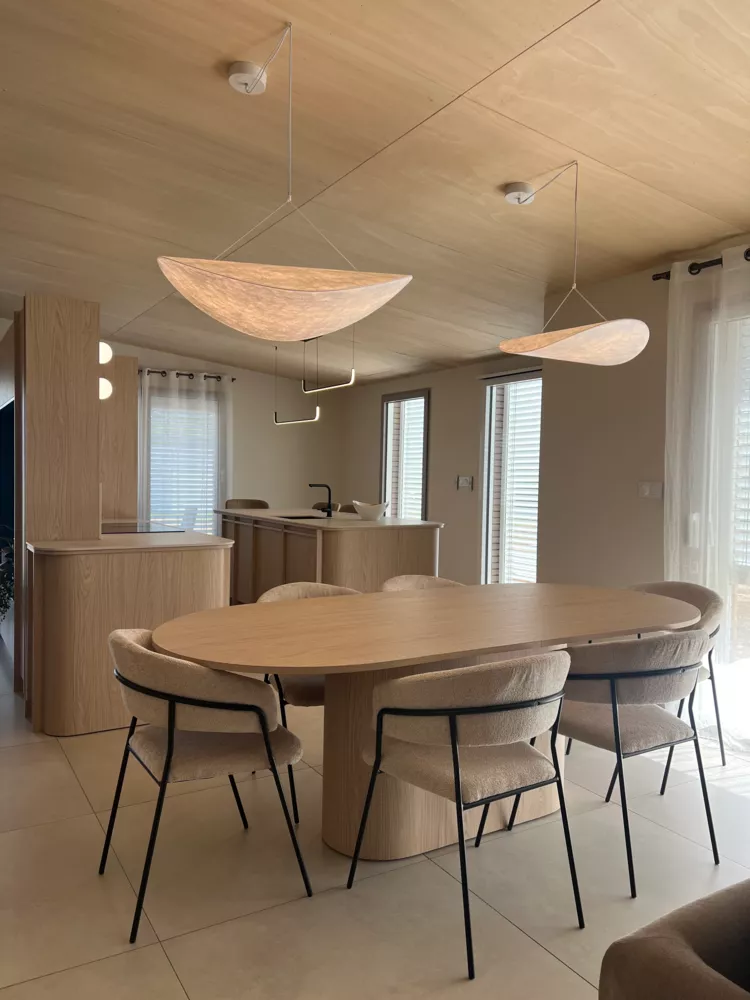 Cuisine sur-mesure en bois clair -Thénezay (79)