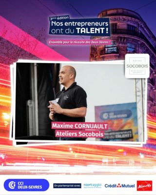 Maxime Cornuault participe à "Nos entrepreneurs ont du talent !"