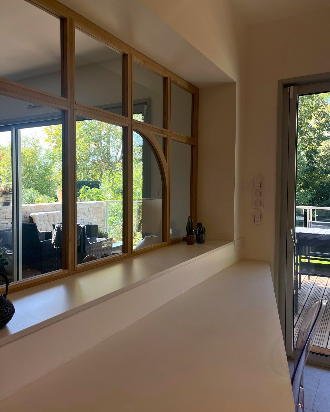 Cuisine moderne avec séparation vitrée - Poitiers (86)